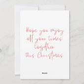 メリークリスマス 水彩デコ ホリデー カード (裏面)