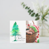 メリークリスマス、水彩画、写真 シーズンポストカード (スタンド正面)