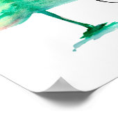 メリークリスマス、水彩画、台本 ポスター (角)