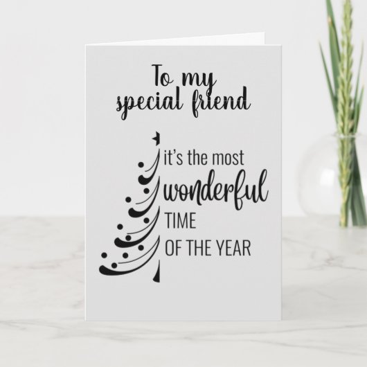 メリークリスマス**特別な友達** シーズンカード (正面)