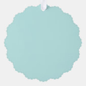 メリークリスマス：犬のイラストレーションアート オーナメントカード (裏面)