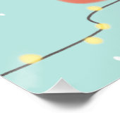 メリークリスマス：犬のイラストレーションアート ポスター (コーナー)