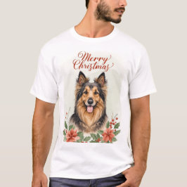 メリークリスマス 犬 クリスマスのお祝い グラフィック Tシャツ
