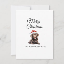メリークリスマス 犬 ネコちゃんチョコレートラボ シーズンカード