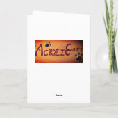 メリークリスマス 猫たち カード (裏面)