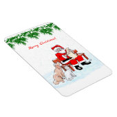 メリークリスマス – 猫と犬とサンタクロース マグネット (右側)