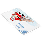 メリークリスマス – 猫と犬とサンタクロース マグネット (右側)