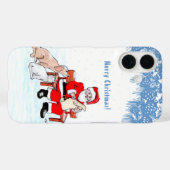 メリークリスマス – 猫と犬とサンタクロース Case-Mate iPhoneケース (裏面 (横))
