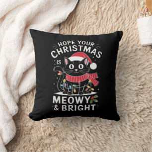 メリークリスマス 猫の日 おめでとう メリーにゃん クッション