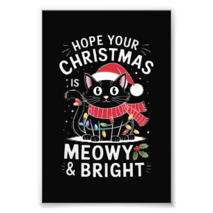 メリークリスマス 猫の日 おめでとう メリーにゃん フォトプリント