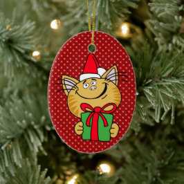 メリークリスマス 猫 オバール オーナメント