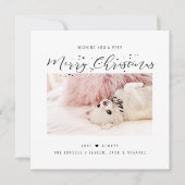メリークリスマス | 現代の写真のホリデーカード シーズンカード (正面)