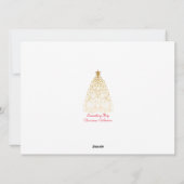 メリークリスマス　現代の星空に満ちた冬の空 シーズンカード (裏面)