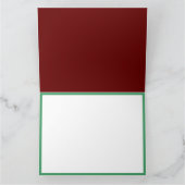 メリークリスマス 現代アート かわいい 小さな ツリー カード (内部)