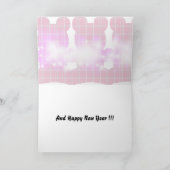 メリークリスマス! -白いテディカード シーズンカード (内部)