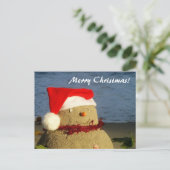 メリークリスマス! 眠りの精の雪だるま シーズンポストカード (スタンド正面)