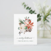 メリークリスマス |祝日フローラ シーズンポストカード (スタンド正面)