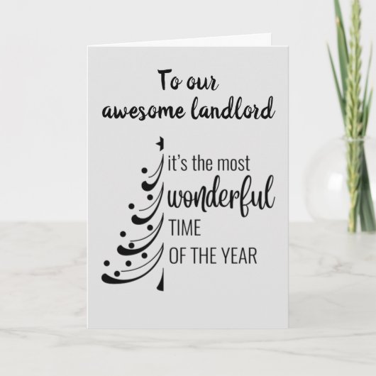 メリークリスマス**私たちの素晴らし大家**休日C シーズンカード (正面)