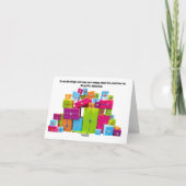 メリークリスマス.空白のクリスマスカード カード (裏面)