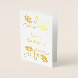 メリークリスマス 箔カード