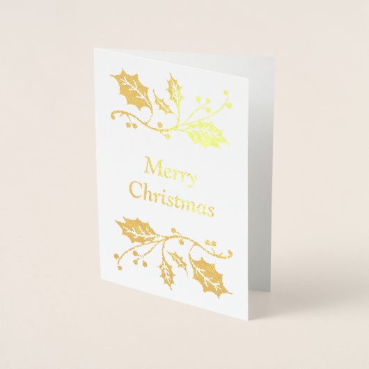 メリークリスマス 箔カード (正面)