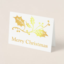 メリークリスマス 箔カード