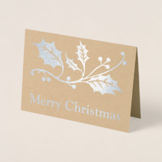 メリークリスマス 箔カード