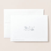 メリークリスマス 箔カード (裏面封筒付き)