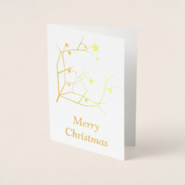 メリークリスマス 箔カード