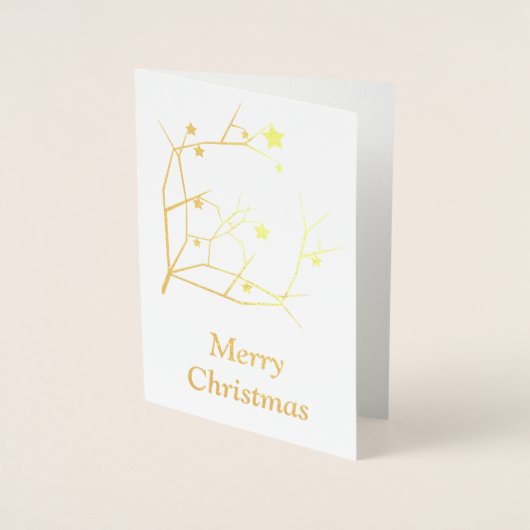メリークリスマス 箔カード (正面)