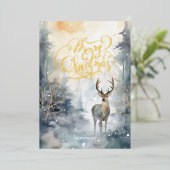 メリークリスマス 箔シーズンカード (立ち正面)