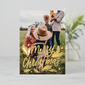 メリークリスマス 箔シーズンカード (立ち正面)