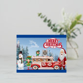 メリークリスマス 箔シーズンポストカード (立ち正面)