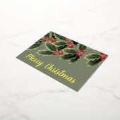 メリークリスマス 箔シーズンポストカード (回転した状態)