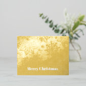 "メリークリスマス" 箔シーズンポストカード (立ち正面)