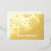 "メリークリスマス" 箔シーズンポストカード (正面/裏面)