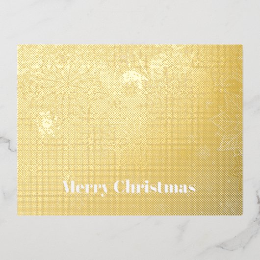 "メリークリスマス" 箔シーズンポストカード (正面)