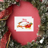 メリークリスマス 箔シーズンポストカード