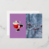 メリークリスマス 箔シーズンポストカード (正面/裏面)