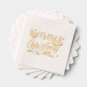 メリークリスマス 箔ナプキン (インサイチュ (積み重ね))