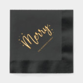 メリークリスマス 箔ナプキン (正面)