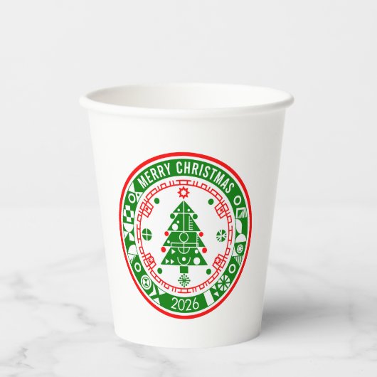 メリークリスマス 紙コップ (正面)