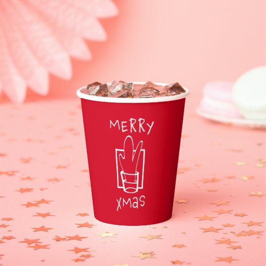 メリークリスマス 紙コップ (インサイチュ)