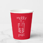 メリークリスマス 紙コップ (裏面)