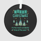 メリークリスマス – 素敵な季節 オーナメント (裏面)