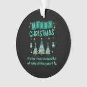 メリークリスマス – 素敵な季節 オーナメント (正面)