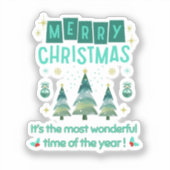 メリークリスマス – 素敵な季節 シール (正面)