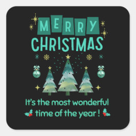 メリークリスマス – 素敵な季節 スクエアシール