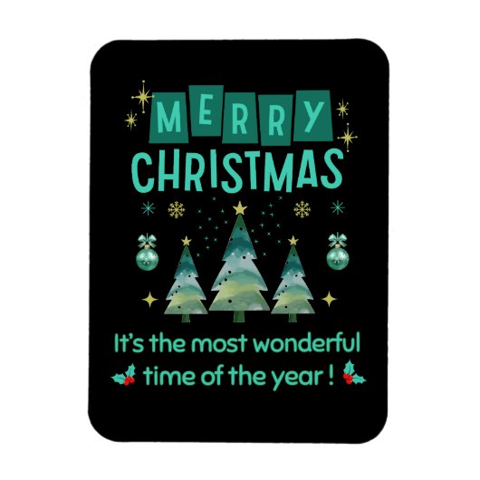 メリークリスマス – 素敵な季節 マグネット (縦)