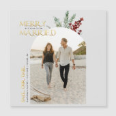 メリークリスマス 結婚式のご案内 マグネット招待状 (正面)